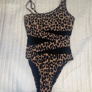 Pink Lily Leopard One Piece Swim